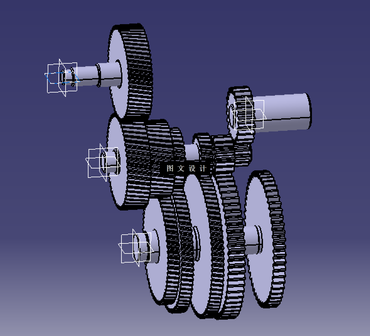 N5015-三轴五档变速器设计【含Catia三维图】
