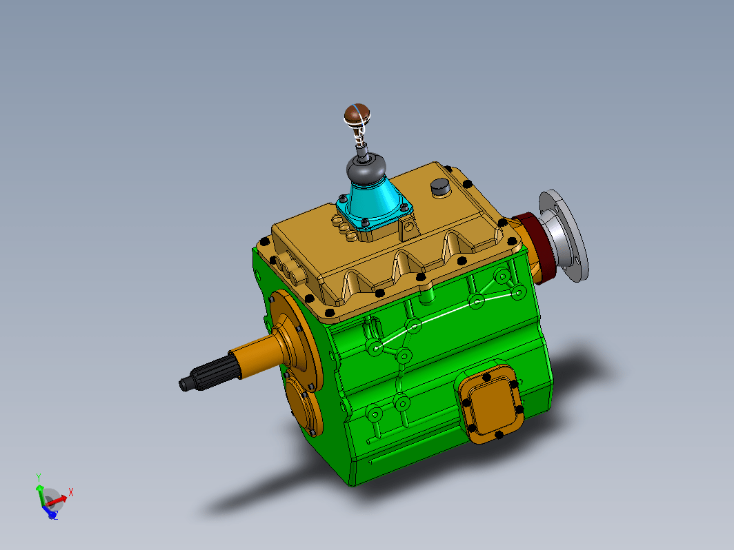 N5092-车用变速箱结构设计【含SW三维图】