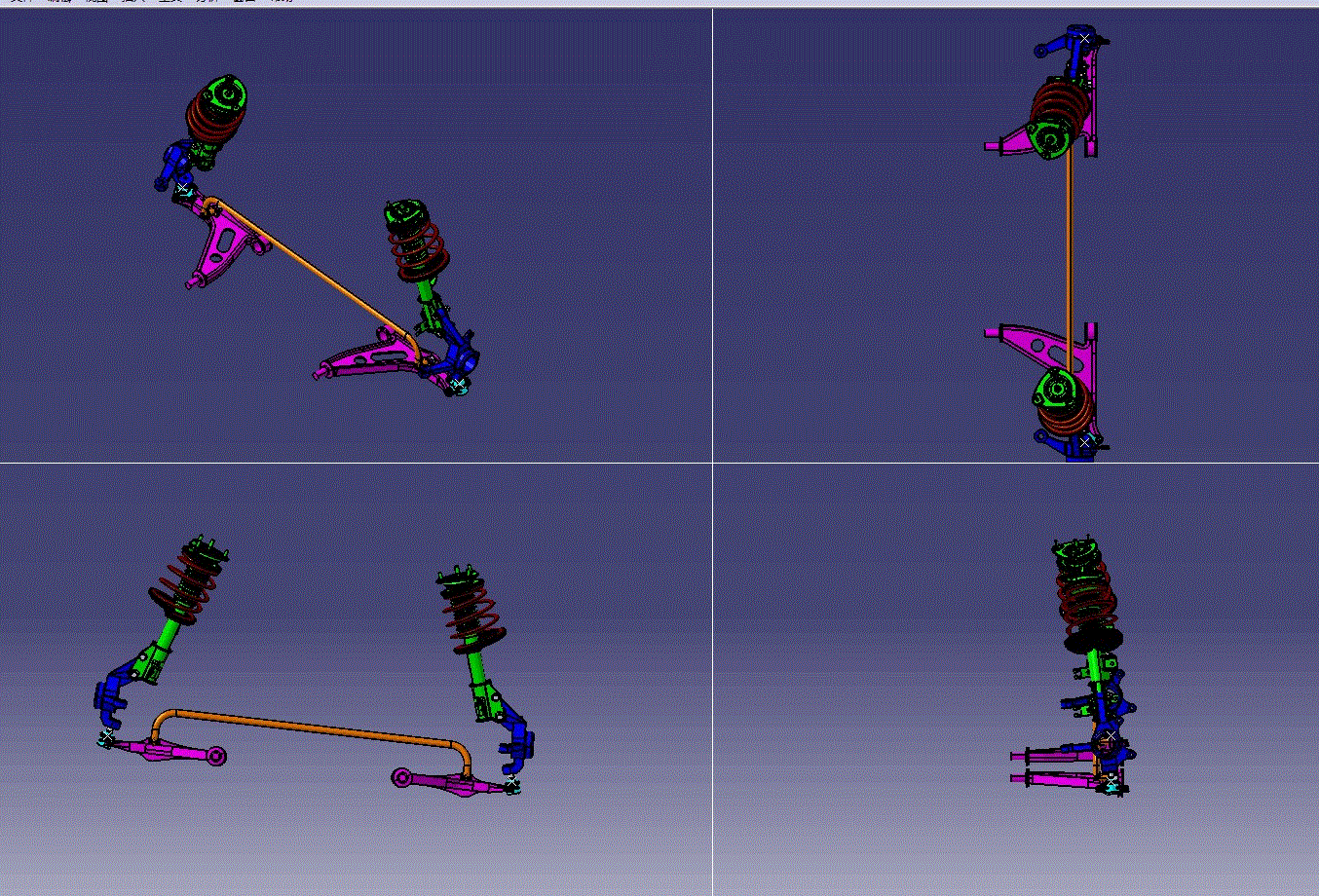 N5112-桑塔纳2000的麦弗逊悬架设计【含Catia三维图】