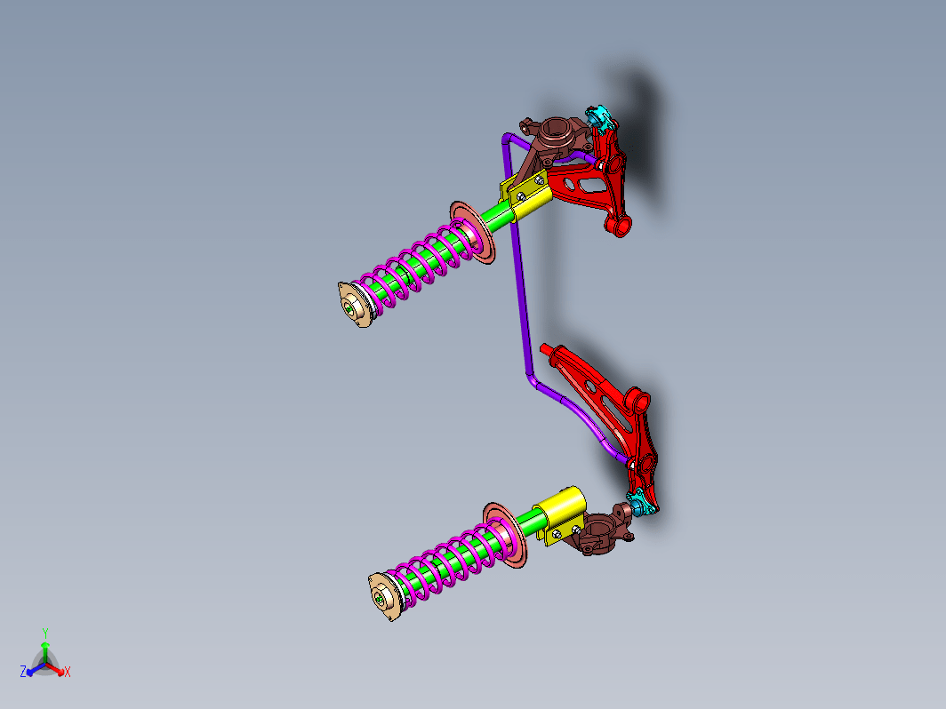 N5113-凯美瑞轿车的前麦弗逊独立悬架设计【含SW三维图】
