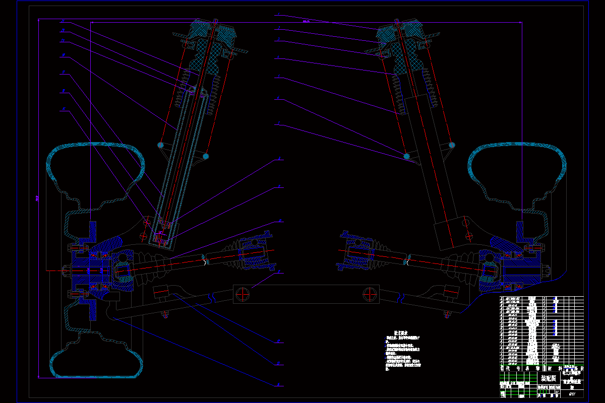 N5114-桑塔纳2000前后悬架结构设计