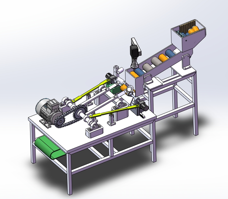N5160-（易拉罐）铁铝分离装置机构设计【含SW三维图】