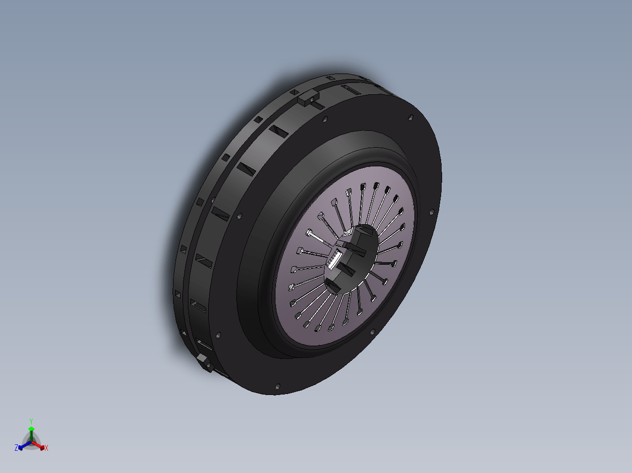 N5172-重型离合器设计【含SW三维图】
