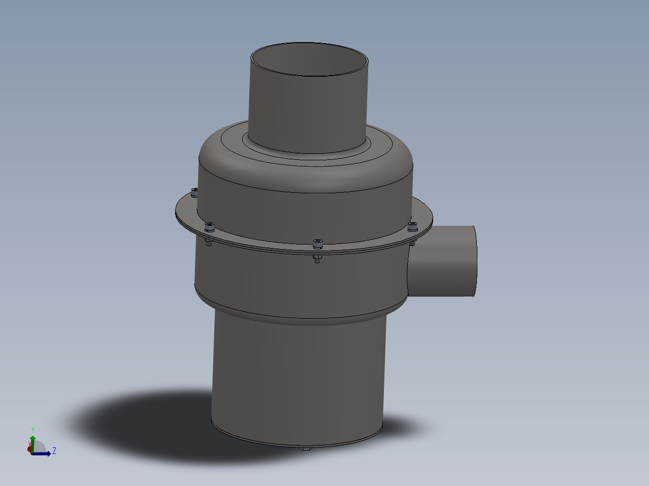 N5205-食品垃圾处理器设计【含SW三维图】