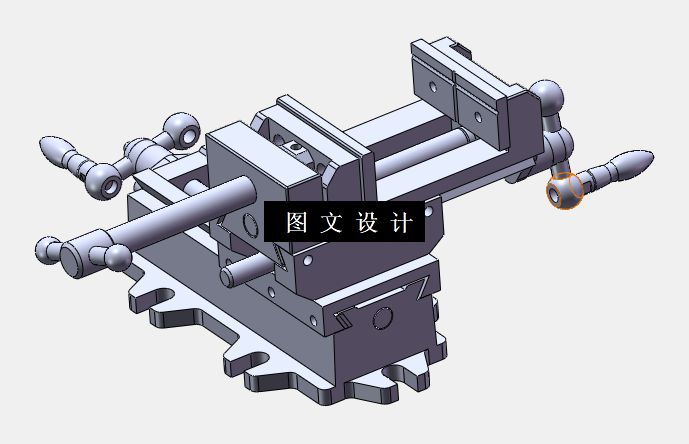 N5221-基于SolidWorks的十字平口钳设计【含SW三维图】