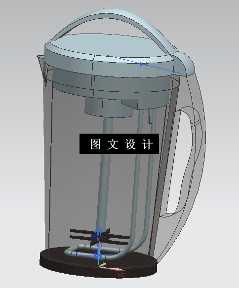 N5319-V1200家用豆浆机设计与3D打印【含UG三维图】