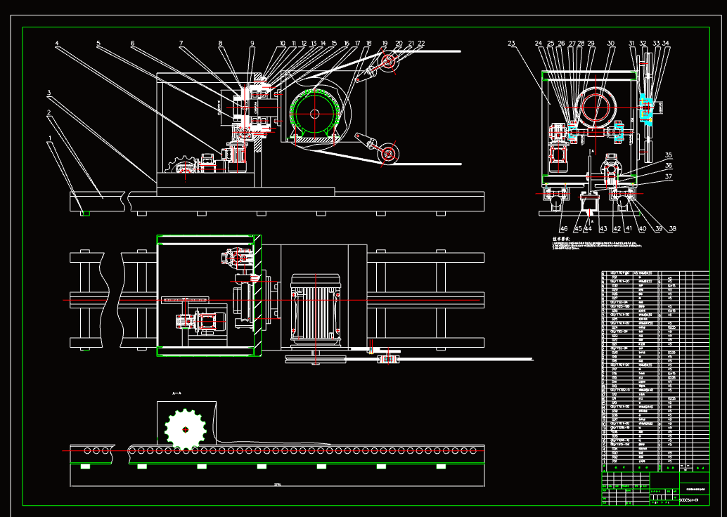 N5325-绳锯机的结构设计
