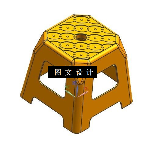 N5721-凳子注塑模设计【含UG三维图】