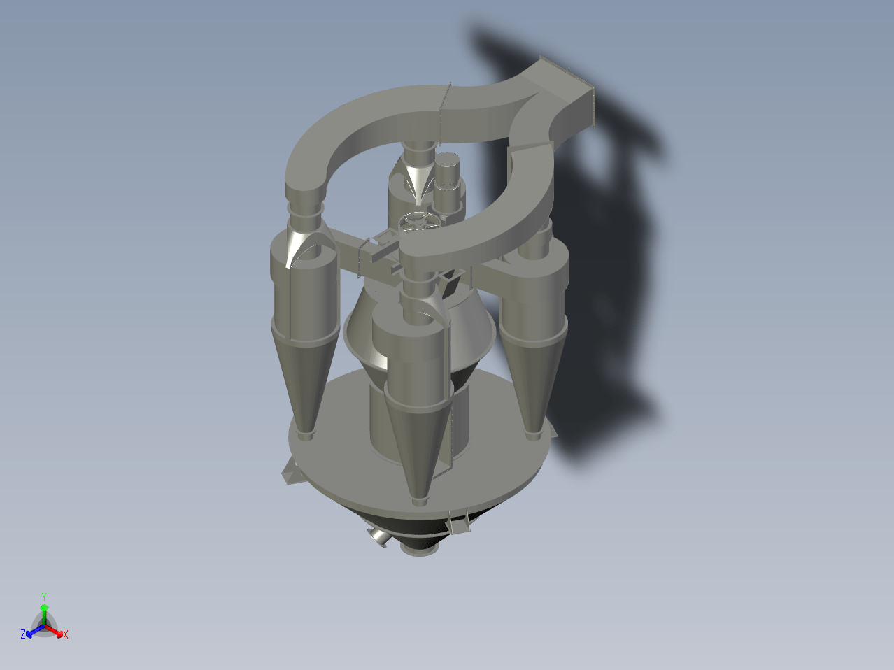 N4807-高效转子式选粉机设计【含Proe三维图】