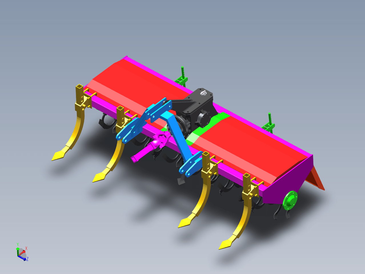 N4830-基于SW旋耕深松机设计【含SW三维图】