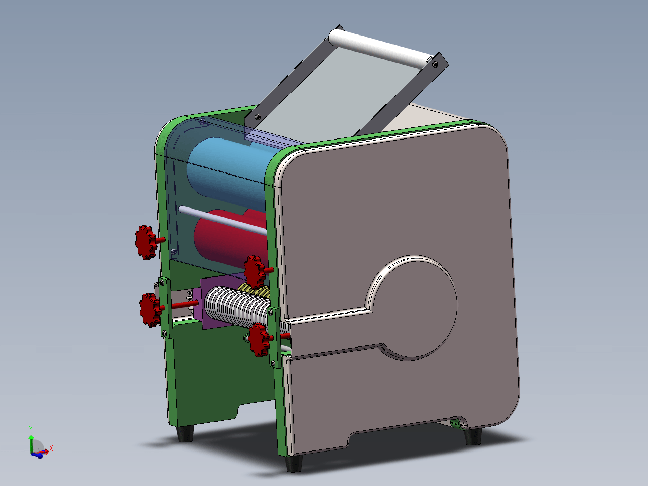 RT583-小型面条机设计【含SW三维图】
