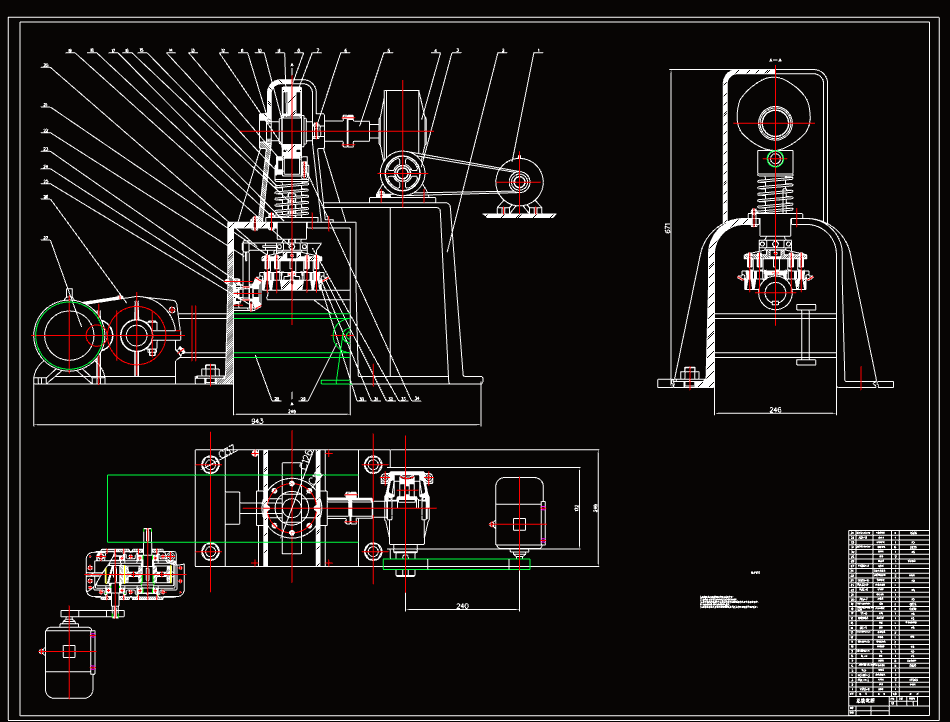 N4913-茶叶颗粒成型机械结构设计