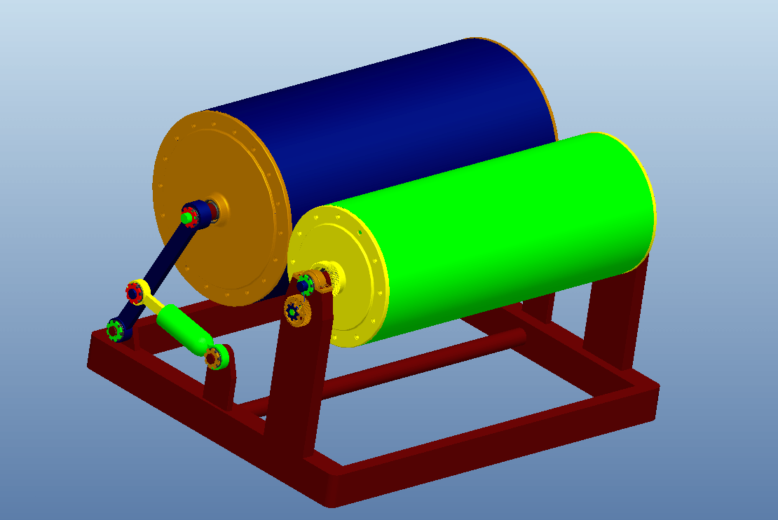N4924-卷纸机有限元结构分析研究【含Proe三维图】
