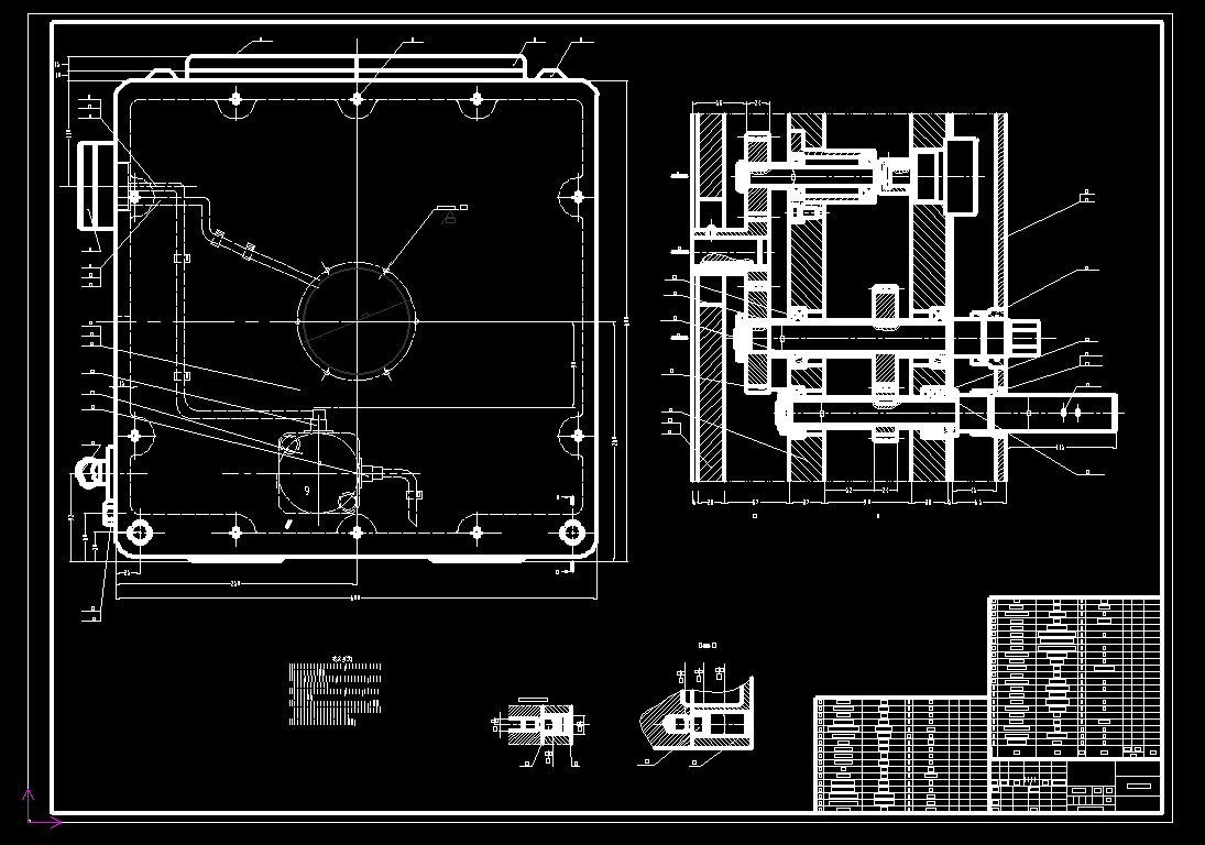 N6201-箱体加工钻φ123-6-M5底孔组合机床设计