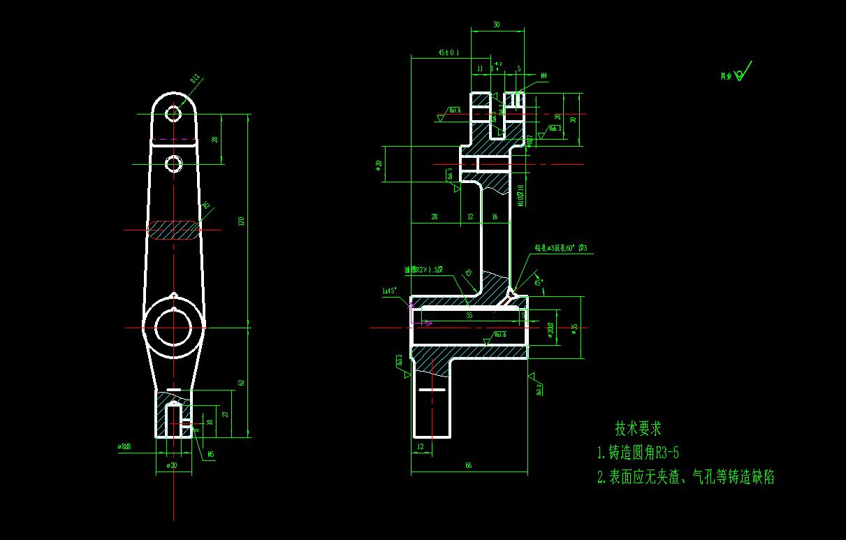 N6241-杠杆(CA1340自动车床)(一)工艺及钻φ8孔夹具设计
