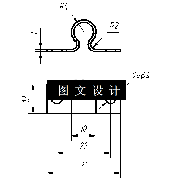 N6424-门锁固定架复合模冲压模和弯曲模具的设计-长30